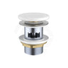 Fienza 32mm Flat Ceramic Cap Basin Pop-Up Waste with Overflow Variant Colour Available
