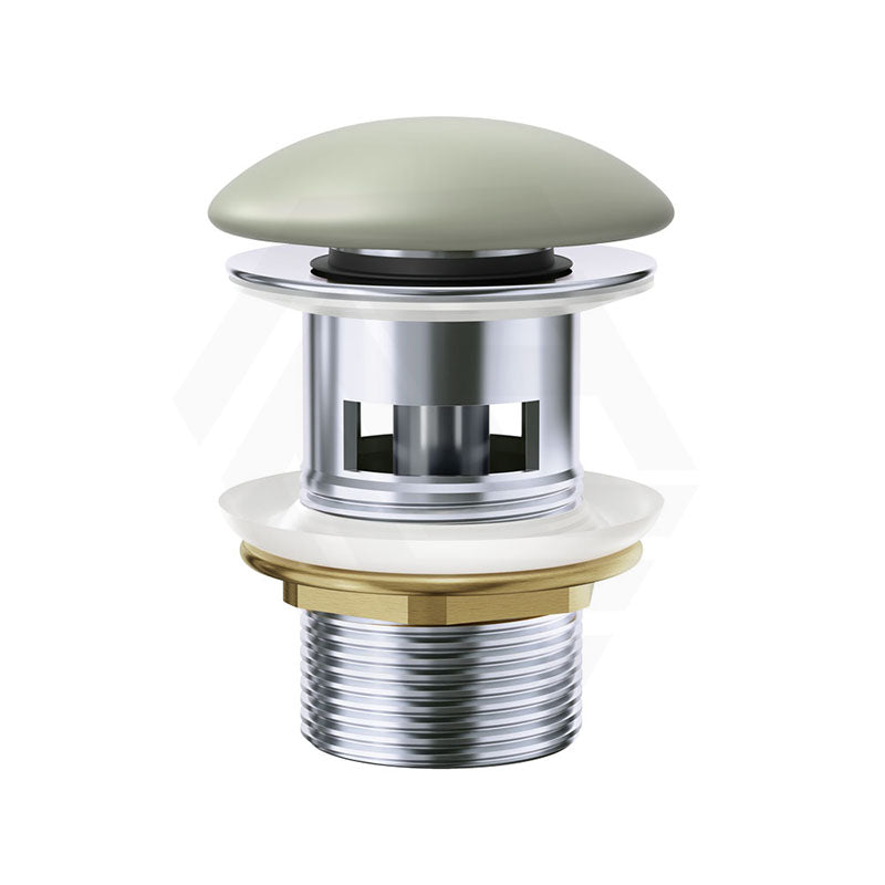 Fienza Ceramic Cap Basin Pop-Up Waste 32mm With Overflow Matt Olive