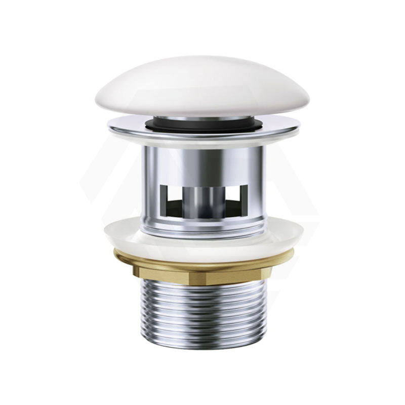 Fienza Ceramic Cap Basin Pop-Up Waste 32mm With Overflow Matt White