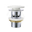 Fienza 32mm Solid Surface Cap Basin Pop-Up Waste with Overflow Matt White