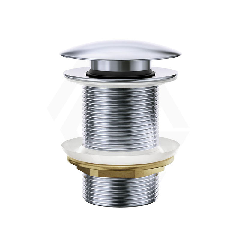 Fienza Solid Brass Cap Basin Pop-Up Waste 32mm NO Overflow Chrome