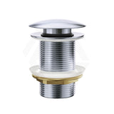 Fienza Solid Brass Cap Basin Pop-Up Waste 32mm NO Overflow Chrome