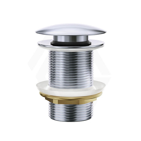 Fienza Solid Brass Cap Basin Pop-Up Waste 32mm NO Overflow Chrome