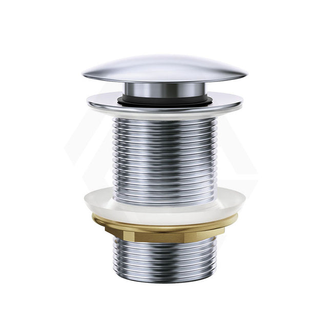 Fienza Solid Brass Cap Basin Pop-Up Waste 32mm NO Overflow Chrome