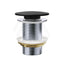 Fienza 32mm Solid Surface Cap Basin Pop-Up Waste NO Overflow Matt Black