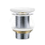 Fienza 32mm Flat Ceramic Cap Basin Pop-Up Waste NO Overflow Gloss White