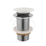 Fienza Cast Stone Cap Pop-Up Waste 32mm NO Overflow Matte White