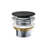 Fienza 40mm Universal Pull-Out/Pop-Up Solid Surface Cap Bath Waste NO Overflow Matt Black