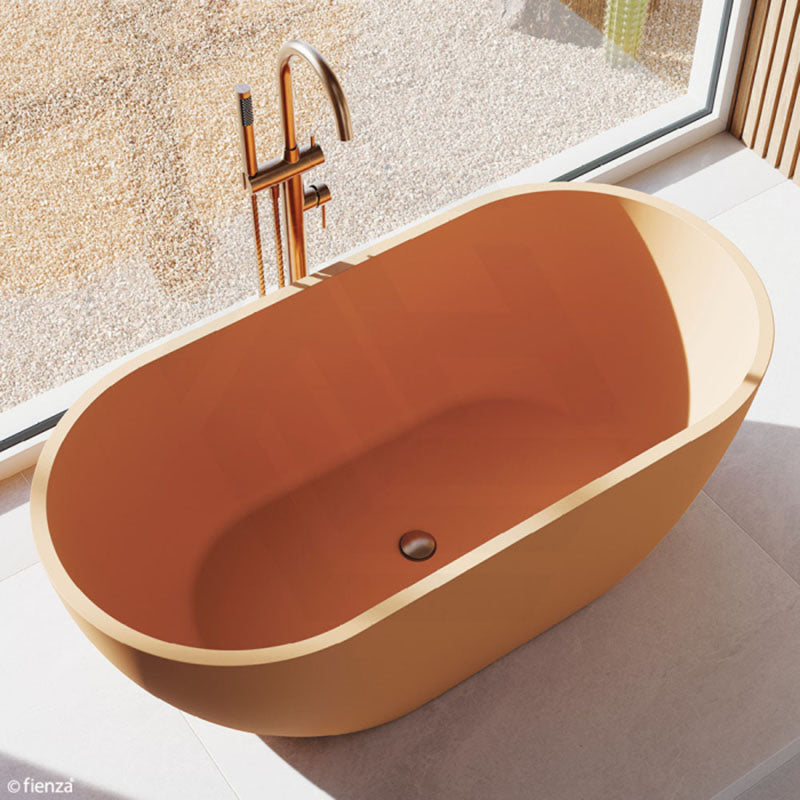 Fienza 40mm Universal Pull-Out/Pop-Up Brass Cap Bath Waste NO Overflow Brushed Copper