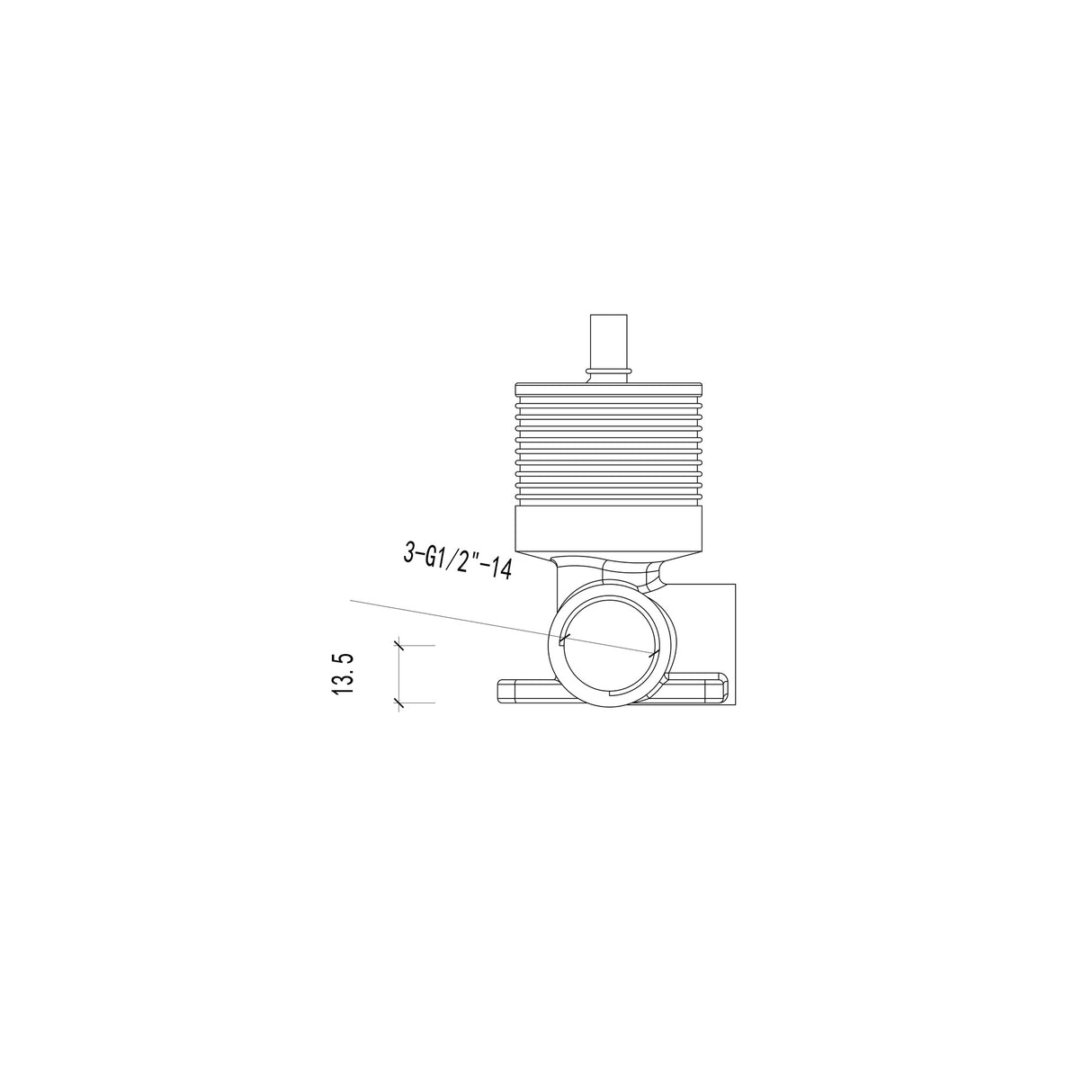 Feron Round Stainless Steel Wall Mixer Available In Various Colors