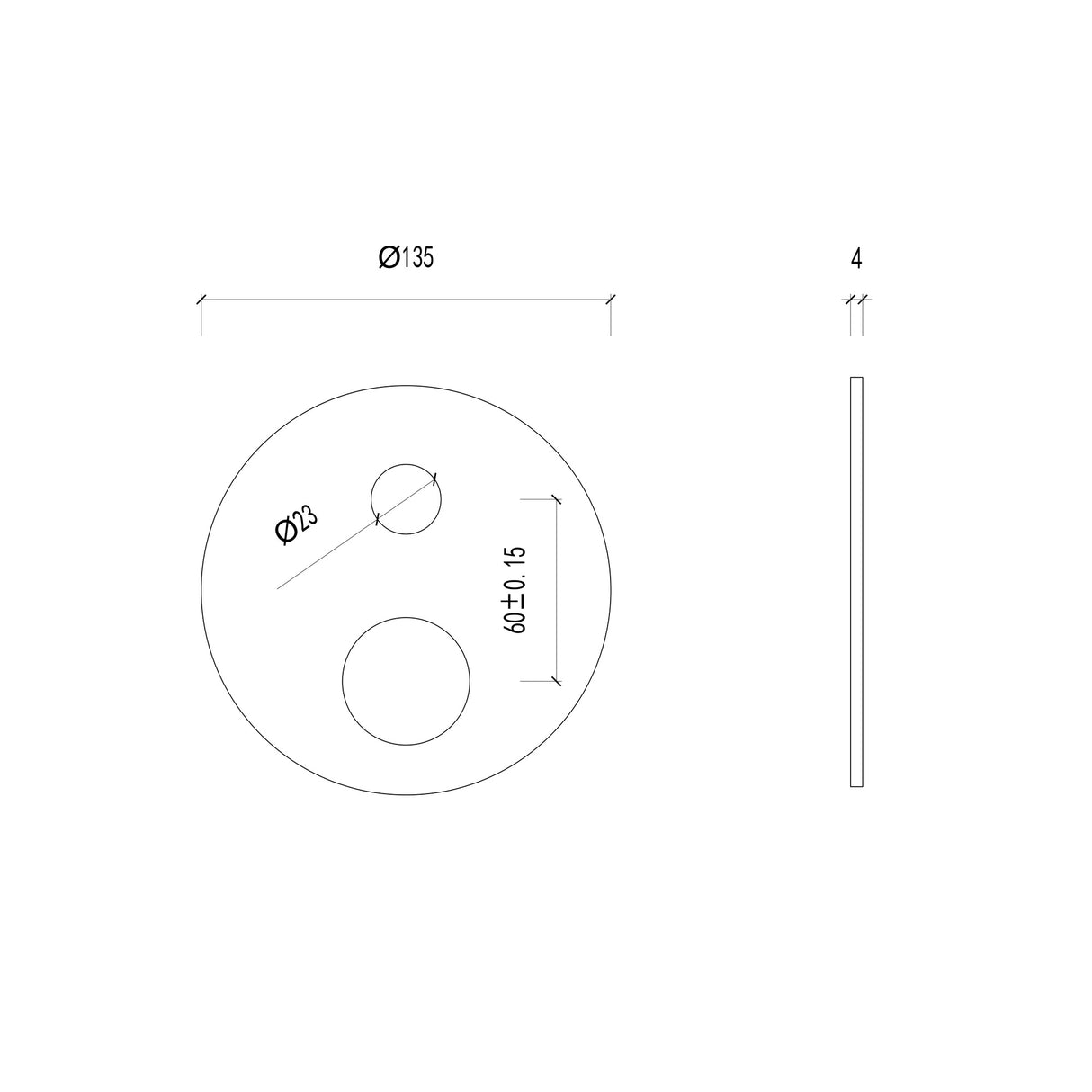 Feron Round Wall Mixer Diverter Trim Kit Only Variant Colour Available
