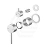 Feron Round Stainless Steel Wall Mixer with Diverter Trim Kit Only - Colour Available