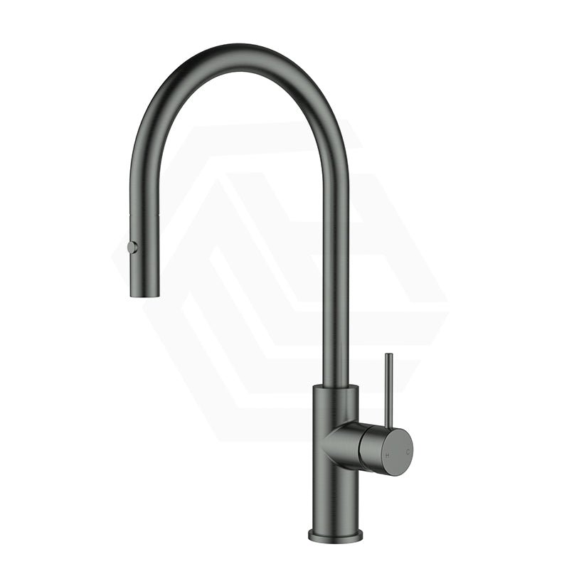 Feron Stainless Steel Gooseneck Pull-Out Sink Mixer Variant Colour Available