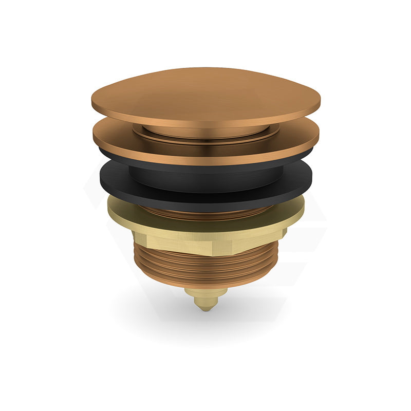 Feron 40mm Bath Pop-Up Plug With Removabel Waste Non-Overflow Brushed Copper