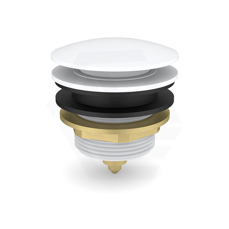 Feron 40mm Bath Pop-Up Plug With Removabel Waste Non-Overflow Matt White