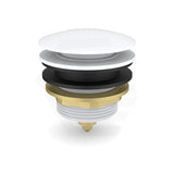 Feron 40mm Bath Pop-Up Plug With Removabel Waste Non-Overflow Matt White