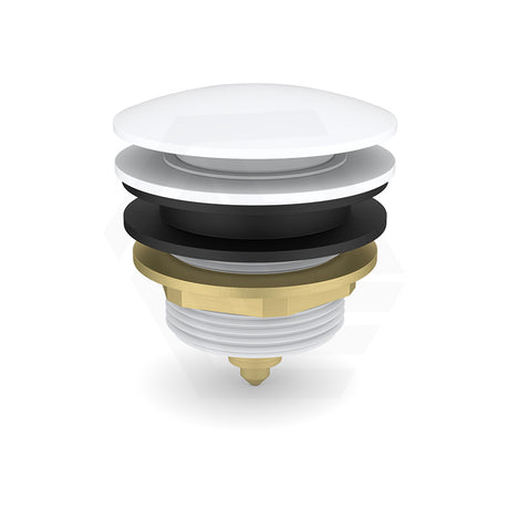 Feron 40mm Bath Pop-Up Plug With Removabel Waste Non-Overflow Matt White