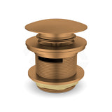 Feron 40mm Bath Pop-Up Plug With Removable Waste Overflow Brushed Copper