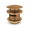 Feron 40mm Bath Pop-Up Plug With Removable Waste Overflow Brushed Copper