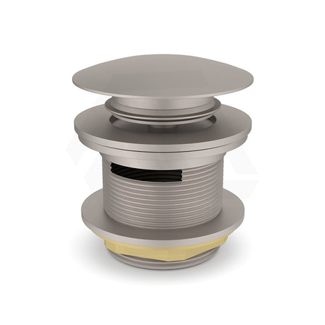 Feron 40mm Bath Pop-Up Plug With Removable Waste Overflow Brushed Nickel