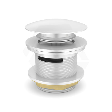 Feron 40mm Bath Pop-Up Plug With Removable Waste Overflow Gloss White