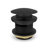 Feron 40mm Bath Pop-Up Plug With Removable Waste Overflow Matt Black