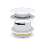 Feron 40mm Bath Pop-Up Plug With Removable Waste Overflow Matt White