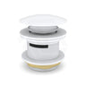 Feron 40mm Bath Pop-Up Plug With Removable Waste Overflow Matt White