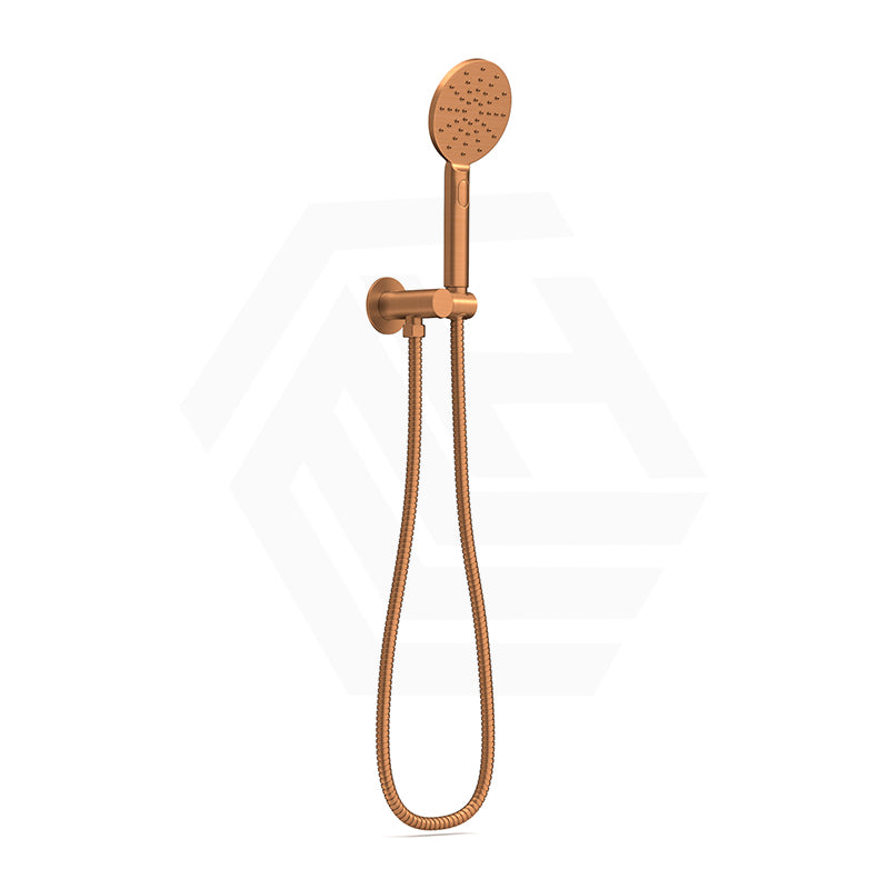 Feron Round Hand Shower On Wall Outlet Bracket - Variant Colour