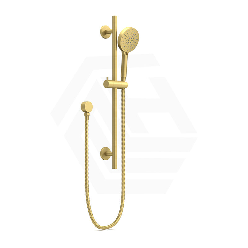Feron Round Stainless Steel Handheld Shower on Sliding Rail with Water Inlet - Variant Colour