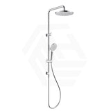 #Chrome Feron Round Multi-Function Twin Shower Set