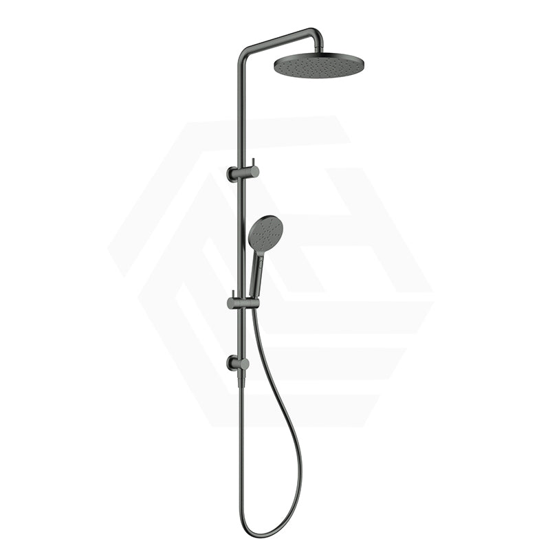 M#1(Gunmetal-Grey) Feron Round Multi-Function Twin Shower Set