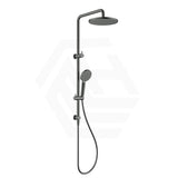M#1(Gunmetal-Grey) Feron Round Multi-Function Twin Shower Set