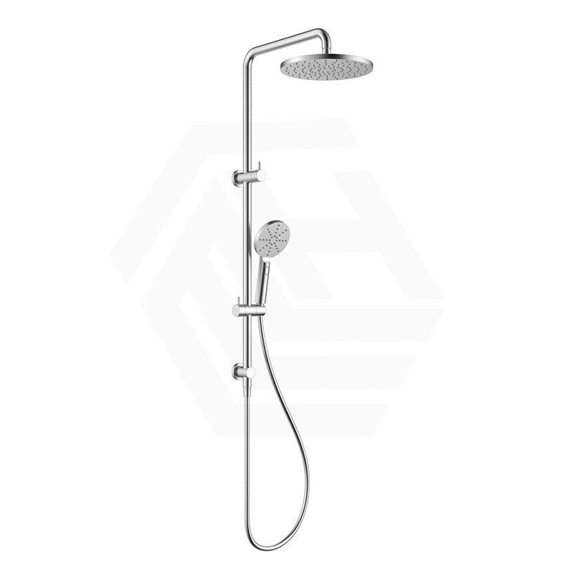 #Stainless Steel Feron Round Multi-Function Twin Shower Set