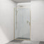 Shower Screen Semi-frameless Sliding Wall To Wall Brushed Gold
