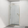 Shower Screen Semi-frameless Sliding Wall To Wall Brushed Gold