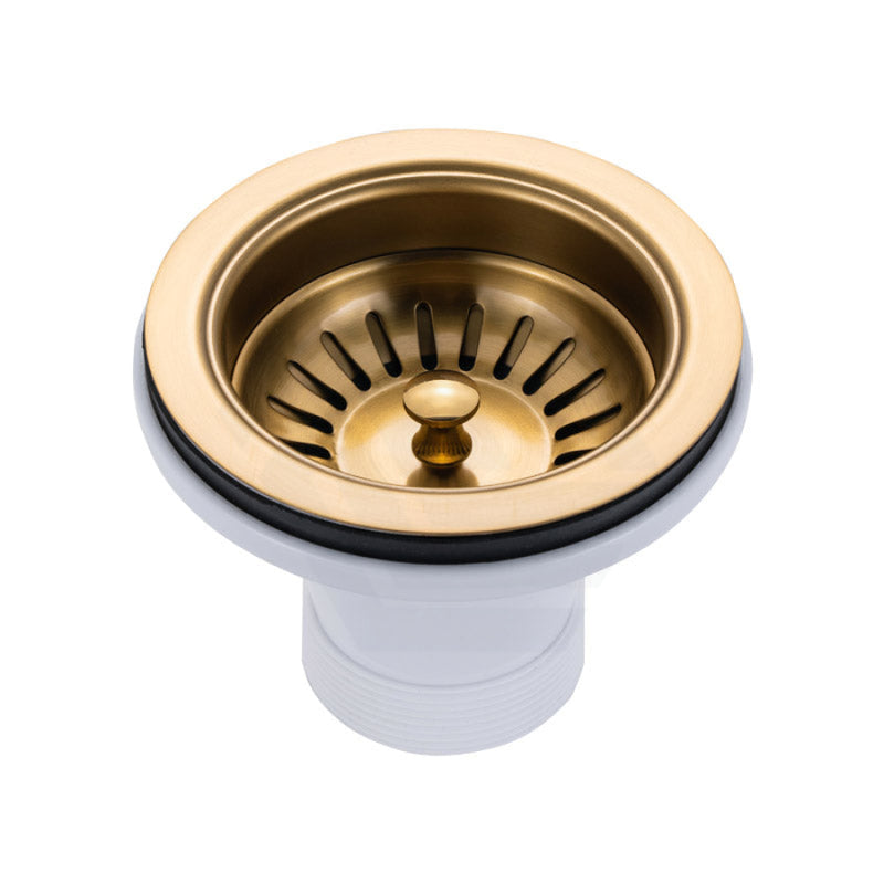 250X450X215Mm Brushed Gold Pvd Kitchen Sink Stainless Steel 304 Single Bowl Top/undermount