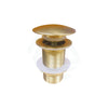 G#1(Gold) 32/40Mm Brushed Yellow Gold Mushroom Solid Brass Basin Pop Up Waste No Overflow Wastes