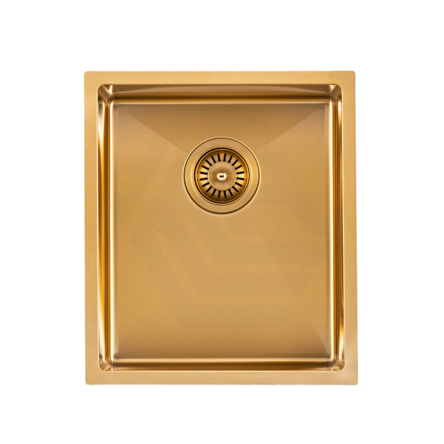 390X450X215mm Brushed Gold Pvd Kitchen Sink Single Bowl Top/undermount