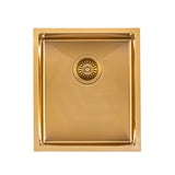 390X450X215mm Brushed Gold Pvd Kitchen Sink Single Bowl Top/undermount