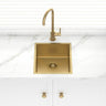Stainless Steel Kitchen Sink 390mm Brushed Gold