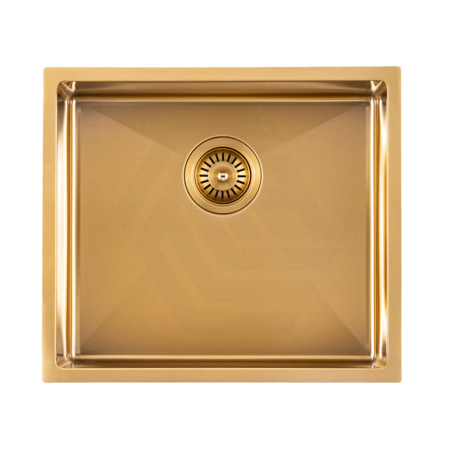 500X440X230mm Brushed Gold 1.2mm Handmade Single Bowl Pvd Kitchen Sink Top/ Undermount