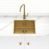 Stainless Steel Kitchen Sink 500mm Brushed Gold