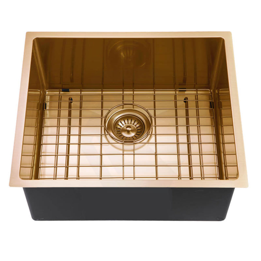 500X440X230mm Brushed Gold 1.2mm Handmade Single Bowl Pvd Kitchen Sink Top/ Undermount