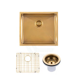 500X440X230mm Brushed Gold 1.2mm Handmade Single Bowl Pvd Kitchen Sink Top/ Undermount