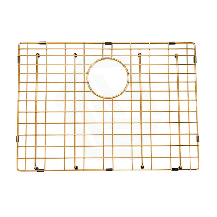 600X450X300Mm Brushed Gold Pvd Kitchen Sink Single Bowl Top/undermount
