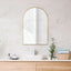 G#1(Gold) 600X900X35Mm Bathroom Yellow Gold Framed Arch Mirror Wall Mounted Mirrors