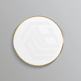 G#1(Gold) 700mm Poseidon Oliva Round Framed Bathroom Wall Mirror Brushed Gold Vertical or Horizontal