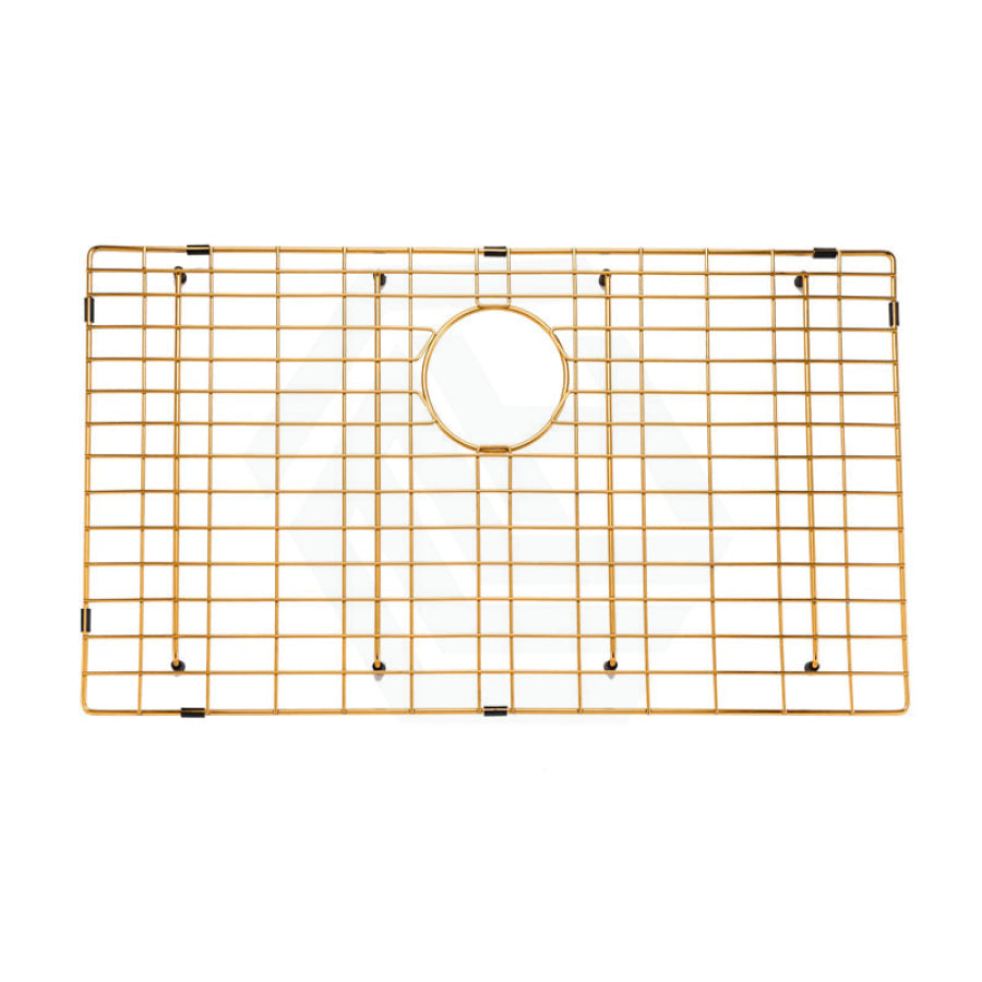 762X457X254mm Brushed Gold Pvd Single Bowl Kitchen Sink Top/undermount