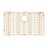762X457X254mm Brushed Gold Pvd Single Bowl Kitchen Sink Top/undermount